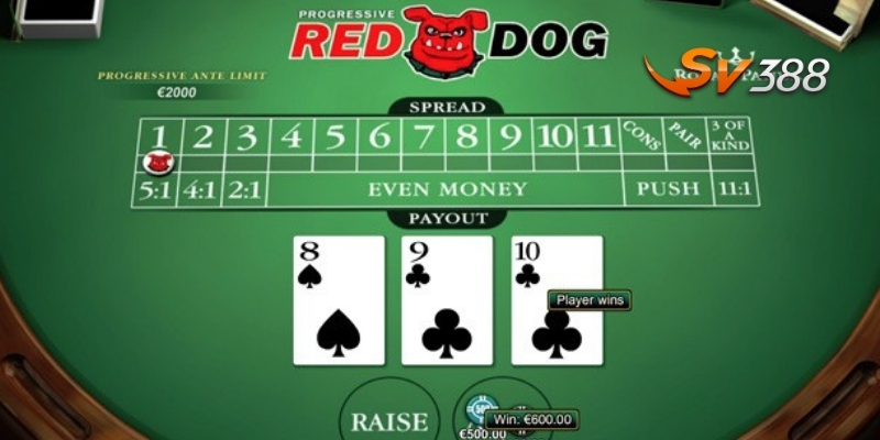 Nắm rõ cách tính điểm để làm chủ ván Red Dog game casino đỉnh cao